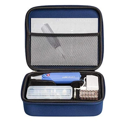 Abbildung von Promed Ultra Pro S elektrisches Maniküre/Pediküre Set mit 11 Aufsätzen, 30 Sandpapier Kappen inklusive Aufbewahrungstasche, Elektrische Nagelfeile, Nagelfräser, 13.000 U/min