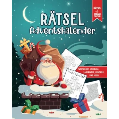 Abbildung von Rätsel Adventskalender für Erwachsene: Weihnachtskalender 2022 mit Sudoku, Wortsuche, Labyrinthen und mehr