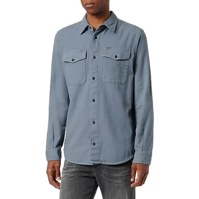 Abbildung von G Star Marine SLIM Shirt LONG Sleeve Hemd, Herren, Größe: XL, Axis gd