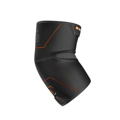 Abbildung von ShockDoctor Erwachsene Ellbogenschützer Ellbogen Kompressionsbandage Bandage, schwarz, XL