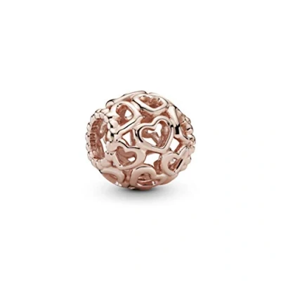 Abbildung von Pandora Bead Charm 780964 All Over Hearts rosé
