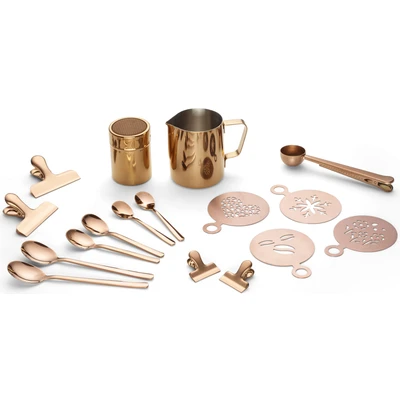 Abbildung von ECHTWERK Barista Set, (Set, 23 tlg.), Kaffeezubehör ideal für Cappuccino oder Latte Macchiato, tlg.
