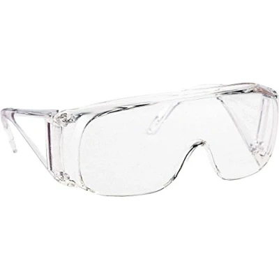 Abbildung von Honeywell 1002550 Polysafe Schutzbrille mit durchsichtigem dielektrischem Rahmen aus Polycarbonat, transparenter, unbeschichteter Polyfort Einscheibenscheibe, Polycarbonatbügel, (1 Stück)