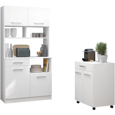 Abbildung von Parisot Schrank Set &quot;Uno 2&quot;, (2 St.), melaminbeschichtet, praktisch und schön, viel Stauraum