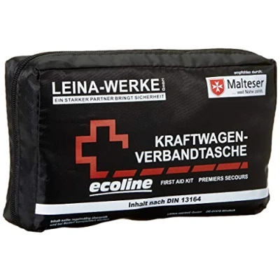 Abbildung von Leina Werke 110363 KFZ Verbandtasche Compact Ecoline mit Klett, 2 Farbig Sortiert
