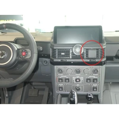 Abbildung von Brodit ProClip Fahrzeughalter 855956 Made IN Sweden Mittelbefestigung für linkslenkende Fahrzeuge passt Gerätehalter