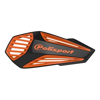 Abbildung von Polisport 8308400005 Handprotektoren MX AIR 1 Style Befestigungspunkt aus Kunststoff inklusive Befestigungskit kompatibel mit Allen Enduro/MX/ATV Modellen in Farbe schwarz/orange
