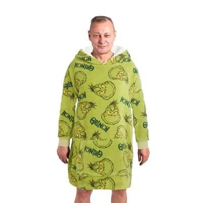 Abbildung von United Labels® Kapuzenpullover Grinch Oversize Cozy Hoodie Übergroße Flauschiger Kuschelpullover