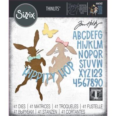 Abbildung von Sizzix Thinlits Die by Tim Holtz Vault Hippity Hop (8pcs) (666562)