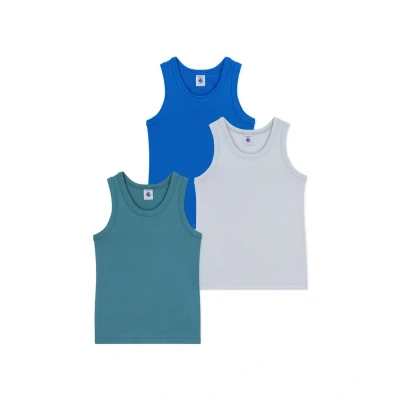 Abbildung von Petit Bateau Debardeurs 3 PACK Unterhemd/shirt multicoloured für Kinder, Größe: 104, Multi coloured