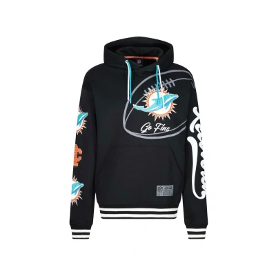 Abbildung von Re:Covered Miami Dolphins NFL GO FINS Kapuzenpullover, Größe: 3XL, Schwarz