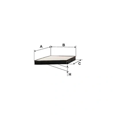 Abbildung von MAGNETI MARELLI 350208065690 Innenraumfilter Filtereinsatz, Aktivkohlefilter 236, 113 216 30 FIAT: Punto II Schrägheck, Idea, Doblo I Kombi