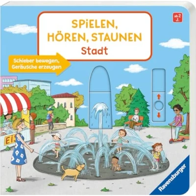 Abbildung von Spielen, hören, Staunen: Stadt. Ein Soundbuch ganz ohne Batterie und Elektronik (Pappbilderbuch staunen)