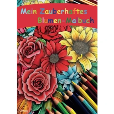 Abbildung von Mein Zauberhaftes Blumen Malbuch für Kinder ab 4 Jahren: Malen und Lernen: Der zauberhafte Blumengarten