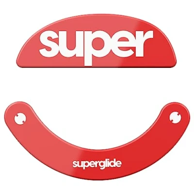 Abbildung von Superglide 2 Mauspads aus Glas, extrem robust, schnell, glatt und langlebig für die Pulsar Xlite Serie [Rot]