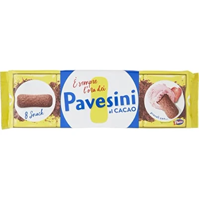 Abbildung von 6x Pavesi Pavesini Kekse Kakao Biscuits 200 g cookies Cocoa kuchen