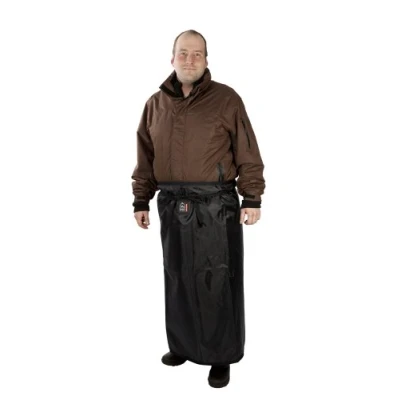 Abbildung von Pfiff 100194 Bockdecke mit Bindebändern, warm, wasserabweisend, Fleece gefüttert, Schwarz