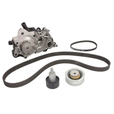 Abbildung von HEPU PK06850 Wasserpumpe + Zahnriemensatz XT Professional Thermostat in verbaut, mit Schrauben, Schraubensatz