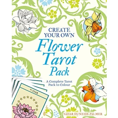 Abbildung von Create Your Own Flower Tarot Pack: A Complete Pack to Colour