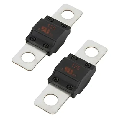 Abbildung von 2 Stück SeKi Midi Schraubsicherung Hochstromsicherung 125A Ampere bis 32V DC KFZ Auto LKW Streifensicherung