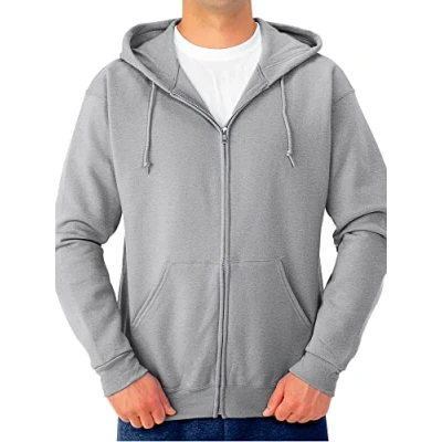Abbildung von Jerzees Herren Fleece Full Zip Hooded Sweatshirt Kapuzenpullover, Athletic Heather, X Large