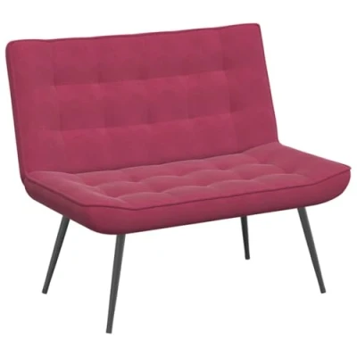Abbildung von vidaXL Sitzbank Weinrot 110x74x84 cm Samt, Bank, Wohnzimmer, Wohnzimmerbank, Eingangsbank, Esszimmerbank, Wohnzimmermöbel, Samtbank