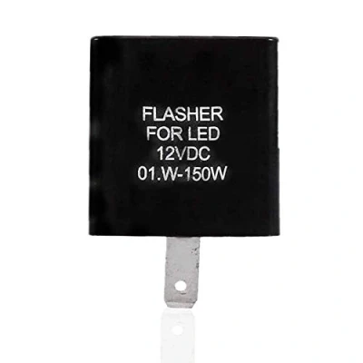 Abbildung von 2 Poliger Pin Blinkrelais Universal 12 V Motorrad Led Blinker Relais Elektronische Licht Geschwindigkeit Einstellbare anzeige