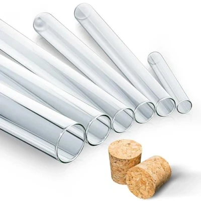 Abbildung von Tuuters 25x Glas Reagenzgläser mit Korken Verschluss Presskorken (120 x Ø 20mm)