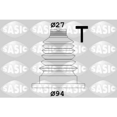 Abbildung von SASIC 1906001 Achsmanschette getriebeseitig Thermoplast VOLKSWAGEN: Golf 4 Schrägheck, 5 Polo IV SKODA: Octavia 2 Combi