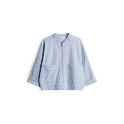 Abbildung von OPUS Gopta Sweatjacke, Damen, Größe: 42, Oxford blue