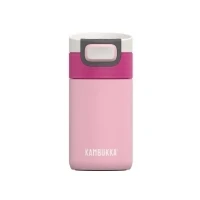 Abbildung von Kambukka Thermobecher 300ml Kaffeebecher to go aus Edelstahl Auslaufsicher &amp; dicht Isolierbecher, Travel Coffee mug hält 5h heiß/ 11h kalt Modell ETNA BRUSHING BRIDE