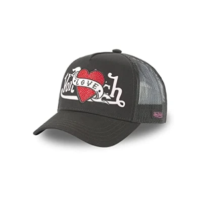 Abbildung von Von Dutch Kappe für Damen und Herren, verstellbare Trucker Kappe, Schwarz , One size
