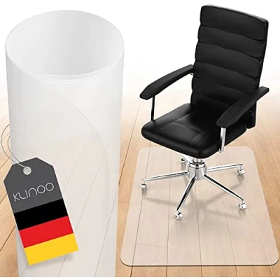 Abbildung von Bodenschutzmatte Bürostuhl Unterlage in milchweiß rutschfest und Kratzfest Made Germany (80x120cm)