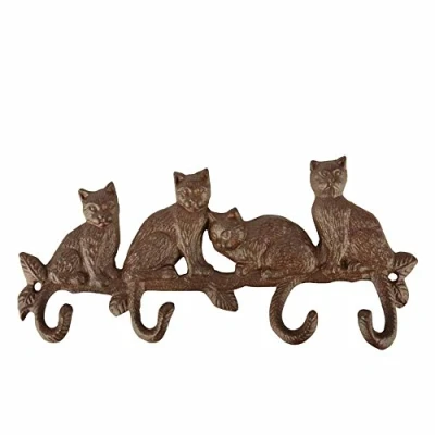 Abbildung von esschert design Wandhaken 4er Haken »Katzenschwanz«.