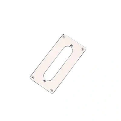 Abbildung von Alnicov Humbucker zu Single Tonabnehmer Adapter Montagering für Telecaster Gitarre Bridge Pickup, Silber Acryl Spiegel