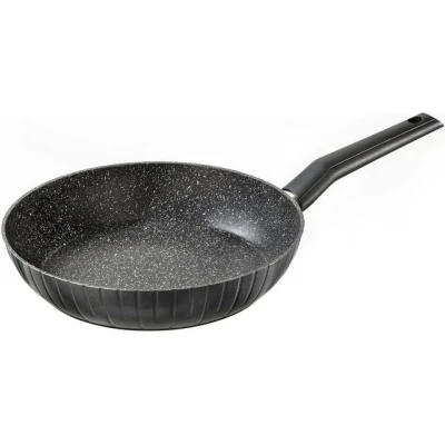 Abbildung von STONELINE Pfannen Set Bratpfanne mit Streifendesign 20 cm auch für öl und fettfreies Braten, Aluminium (1 tlg), echten Steinpartikeln, induktionsgeeignet, Designed in Germany
