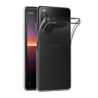 Abbildung von AICEK Hülle Compatible für Sony Xperia 10 II Transparent Silikon Schutzhülle Case Clear Durchsichtige TPU Bumper Handyhülle (6,0 Zoll)