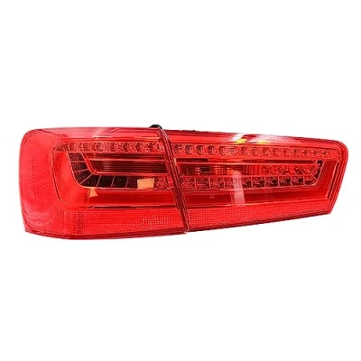 Abbildung von Rückleuchten Folie Set Aufkleber Tönungsfolie Heckleuchten Passgenau zugeschnitten für LED Rückleuchte Selbstklebend Kfz Auto Zubehör C062 (Red)