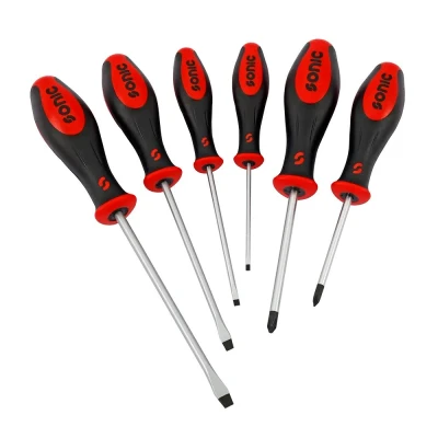 Abbildung von SONIC 600618 Schraubendrehersatz 6 PH.1, PH.2, SL 3mm, 4mm, 5.5mm, 6.5mm Display (Karton)