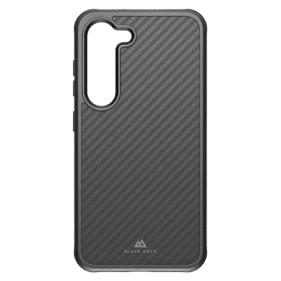Abbildung von Black Rock Carbonhülle Robust Case Real Carbon Hülle Passend für Samsung Galaxy S23 5G I Karbon Handyhülle, Fiber Cover, (Schwarz)