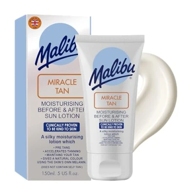 Abbildung von Malibu Sun Miracle Tan Before and After Lotion, feuchtigkeitsspendend, 150 ml
