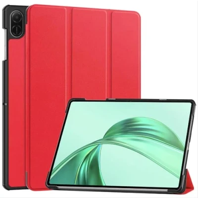 Abbildung von GIOPUEY Hülle Kompatibel mit Honor Pad X8A, Flip Case [Bracket Funktion] 360 Schutz Rot