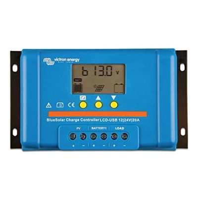 Abbildung von Victron Energy Blue Solar PWM LCD&amp;USB Laderegler 12 V, 24 V 20 A (SCC010020050)