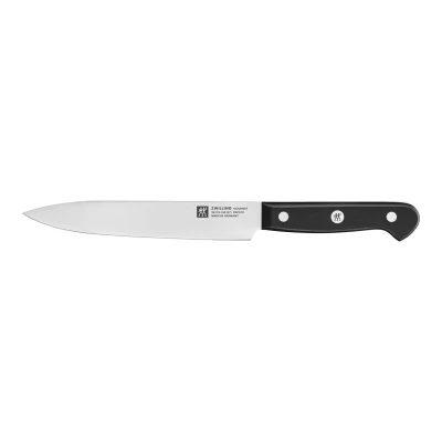 Abbildung von ZWILLING Gourmet Fleischmesser, 16 cm, Rostfreier Spezialstahl, Ergonomischer Kunststoff Griff, Schwarz Made in Germany
