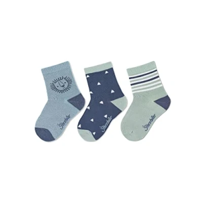 Abbildung von Sterntaler 3ERPACK Socken für Kinder, Größe: 17/18, Graues blau