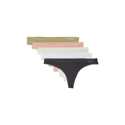 Abbildung von Calvin Klein Underwear Thong 5 PACK String offwhite, Damen, Größe: Large, Off white