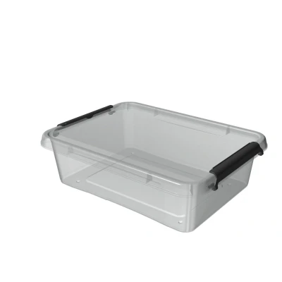 Abbildung von ORPLAST SimpleStore Box mit Clips 8,5 Liter 39 x 29 11 cm transparent