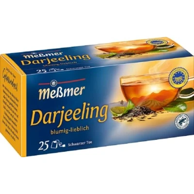 Abbildung von Meßmer Darjeeling blumig lieblich 25 Teebeutel Vegan Glutenfrei Laktosefrei
