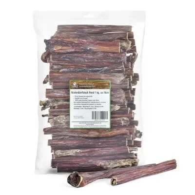 Abbildung von Kaureks Natur Hundeleckerlies Rinderdörrfleisch Rund 1 kg, ca. 15cm