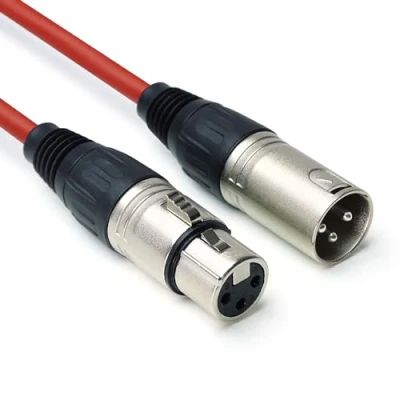 Abbildung von keepdrum DMX004RD DMX Kabel Rot 3 pol XLR Steuerkabel 100 Ohm 6m